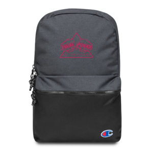Pain & Power Embroidered Champion Backpack (Pink logo)
